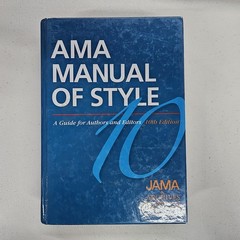 Oxford AMA Manual of Style 10th Edition Hardcover by JAMA Network Editors