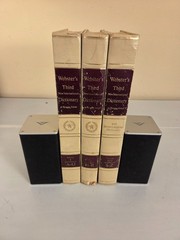 3 Volumes Webster’s Third New International Dictionary and 7 Languages 1971 Good