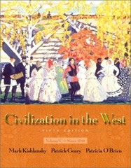 CIVILIZATION IN THE WEST, VOL. C: CHAPTERS 20-30, FIFTH By Mark Kishlansky NEW