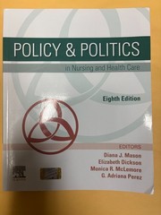 Policy & Politics in Nursing and Health Care 8th Edition PB Very Good Cond