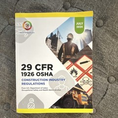 Occupational Safety and Health Administration 29 CFR 1926 OSHA Regs Book 2024