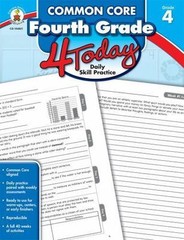 Carson Dellosa Common Core 4 Today 4th Grade Workbook, 40- 1483812383, paperback