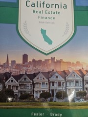 California Real Estate Principles, 10.1 Edition