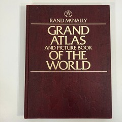 Grand Atlas And Picture Book Of The World Rand McNally 1977 Large Hardcover