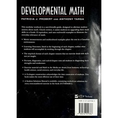 DEVELOPMENTAL MATH – CANADIAN APPLICATIONS By Probert & Targa EUC