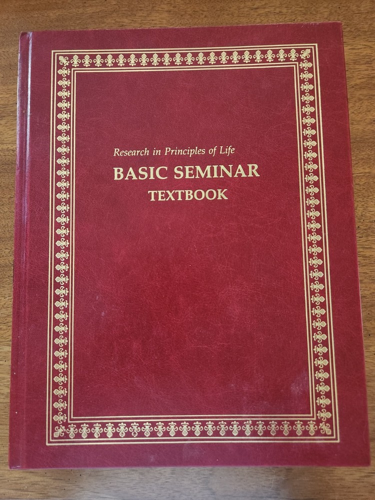 1981 Research In Principles Of Life Basic Seminar Textbook Youth Conflicts Book