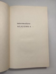 Intermediate Algebra HD Book By Francis J. Mueller VINTAGE 1964 THIRD PRINTING