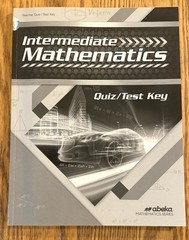 Abeka Intermediate Mathematics Teacher Quiz / Test Key 7th Grade Book 2019