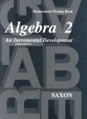 Saxon Homeschool Algebra 2 Testing Book (3rd Edition) – NEW!