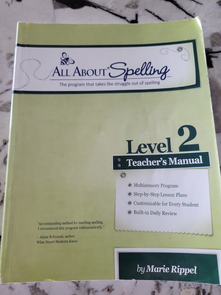All About Spelling Level 2 – Teacher’s Manual by Marie Ripple