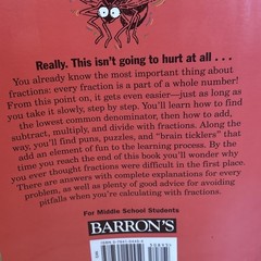 Painless Fractions by Alyece Cummings Barron’s Painless Series Paperback 1998