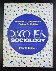 Discover Sociology, Eglitis, Daina S.,Chambliss, William J., 9781544333434