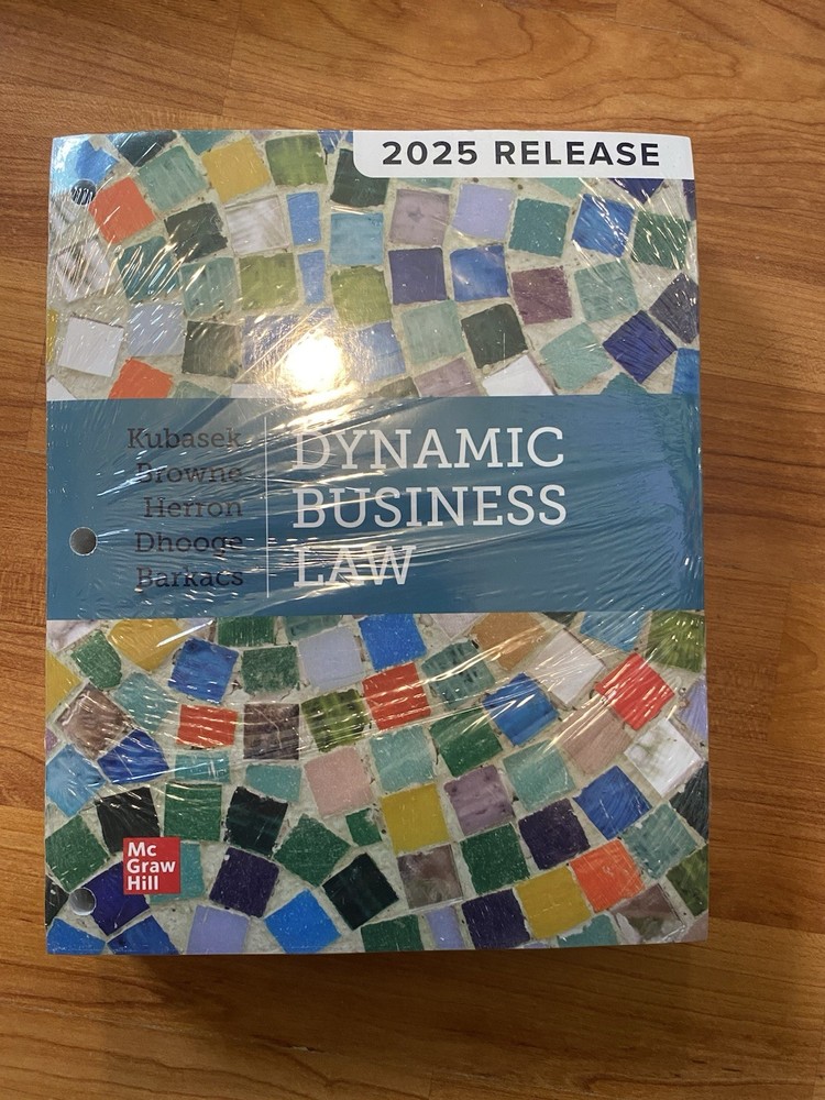 Dynamic Business Law Textbook 2025 Release Binder Ready Loose Leaf Pages NEW