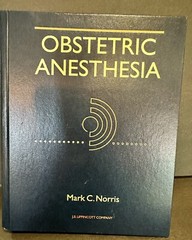 Obstetric Anesthesia – Hardcover, by Norris Mark C. – Good