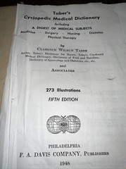 1948 Tabers Cyclopedic Medical Dictionary 5th Editions