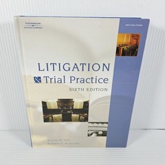 Litigation and Trial Practice by Roderick D. Blanchard – Hard Cover Book