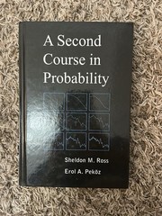 Second Course in Probability by Erol A. Peköz and Sheldon M. Ross ( Hard cover)