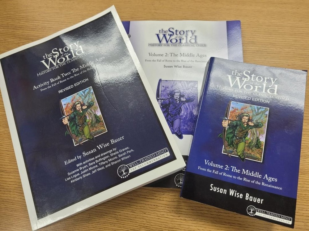 The Story of the World Volume 2 The Middle Ages Set Activity Book Text NEW
