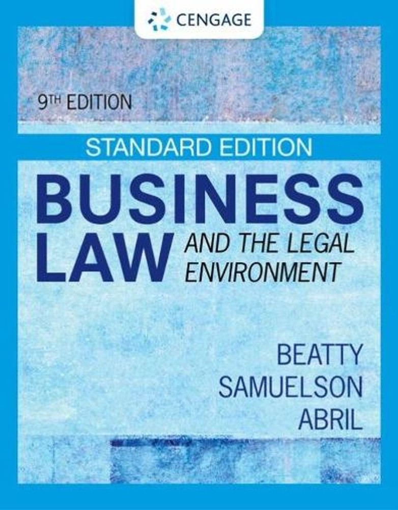 Business Law and the Legal Environment – Standard Edition by Patricia Abril (Eng