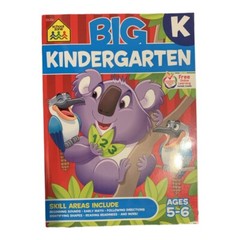 BIG Kindergarten Workbook – Perfect Paperback By School Zone Staff – VERY GOOD