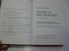 Dorland’s Pocket Medical Dictionary by Newman W. Dorland (1982, Hardcover)