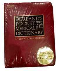 Medical Dictionary 27th Edition Dorland’s Pocket-Sealed book new!!