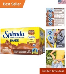 Balanced Nutrition 8oz Shakes for Diabetes – Milk Chocolate Flavor, 12 Bottles