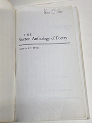 Vintage 1983 The Norton Anthology of Poetry, Third Edition softcover, great cond