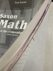 Saxon Math 76 SET (3rd Edition) * Textbook, Answer Key & Test Forms, Show WEAR