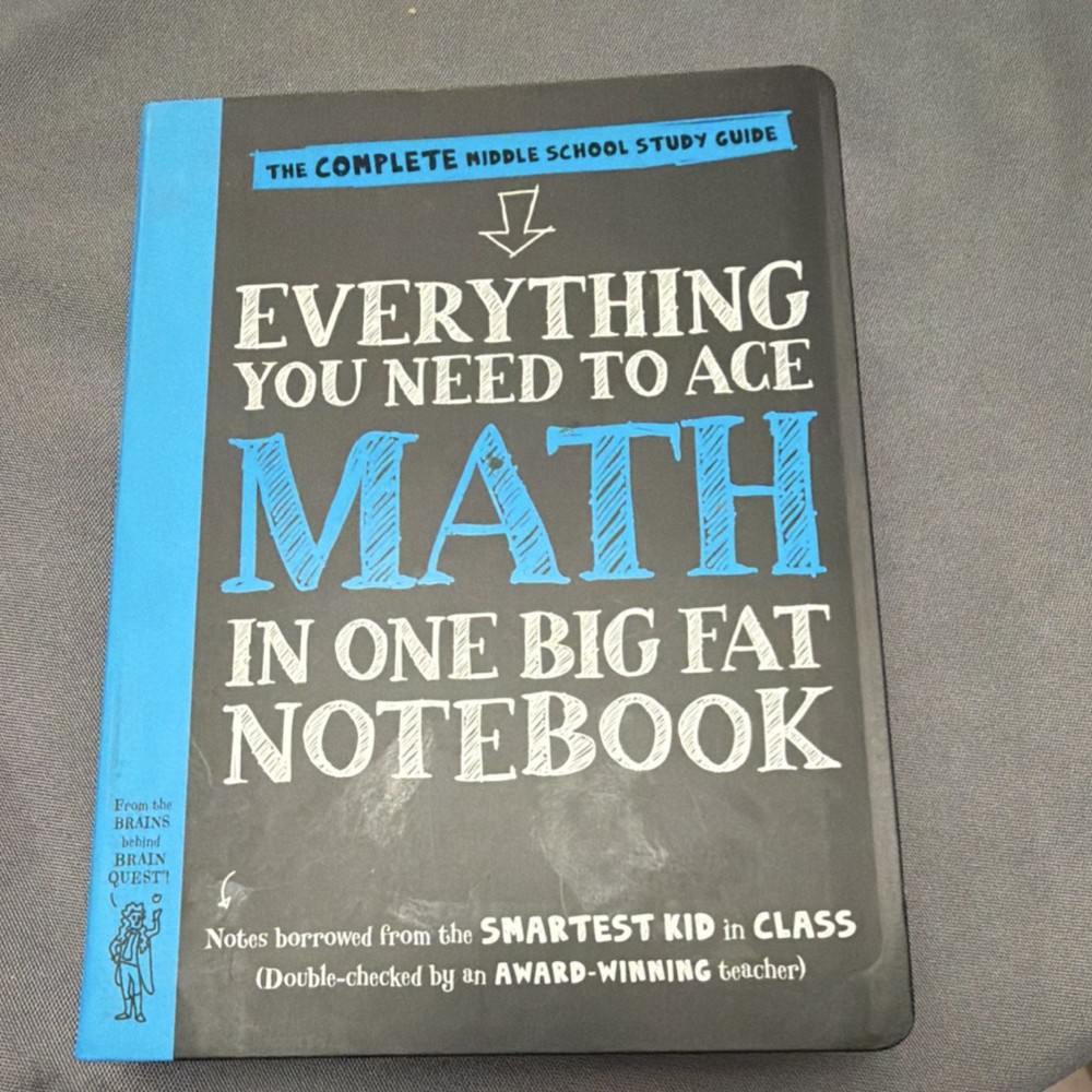 Workman Publishing Big Fat Notebook Math Middle School Study Guide Illustrated