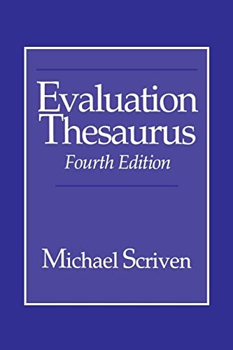 Evaluation Thesaurus by Scriven, Michael Paperback / softback Book The Fast Free