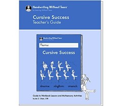 CURSIVE SUCCESS TEACHER’S GUIDE BY LEARNING WITHOUT TEARS By Jan Z. Olsen *VG+*