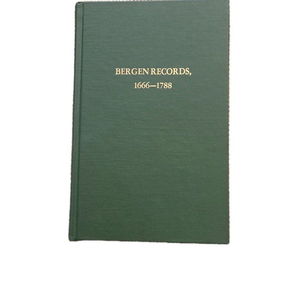Genealogical Publishing Co. Bergen Records 1666-1788 Versteeg Hardcover Reprint