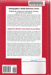 Health Référence Ser.: Respiratory Disorders Sourcebook : Basic Consumer Health