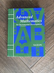 Saxon advanced mathematics (2nd edition) Set, textbook, answer key, test Forms