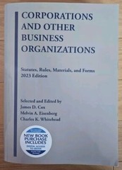 Corporations And Other Business Organizations 2023 Edition w/Digital Access