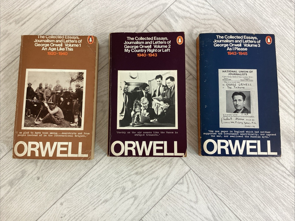 George Orwell – Collected Essays – Volumes I to 3 – Penguin Books 1970 *C