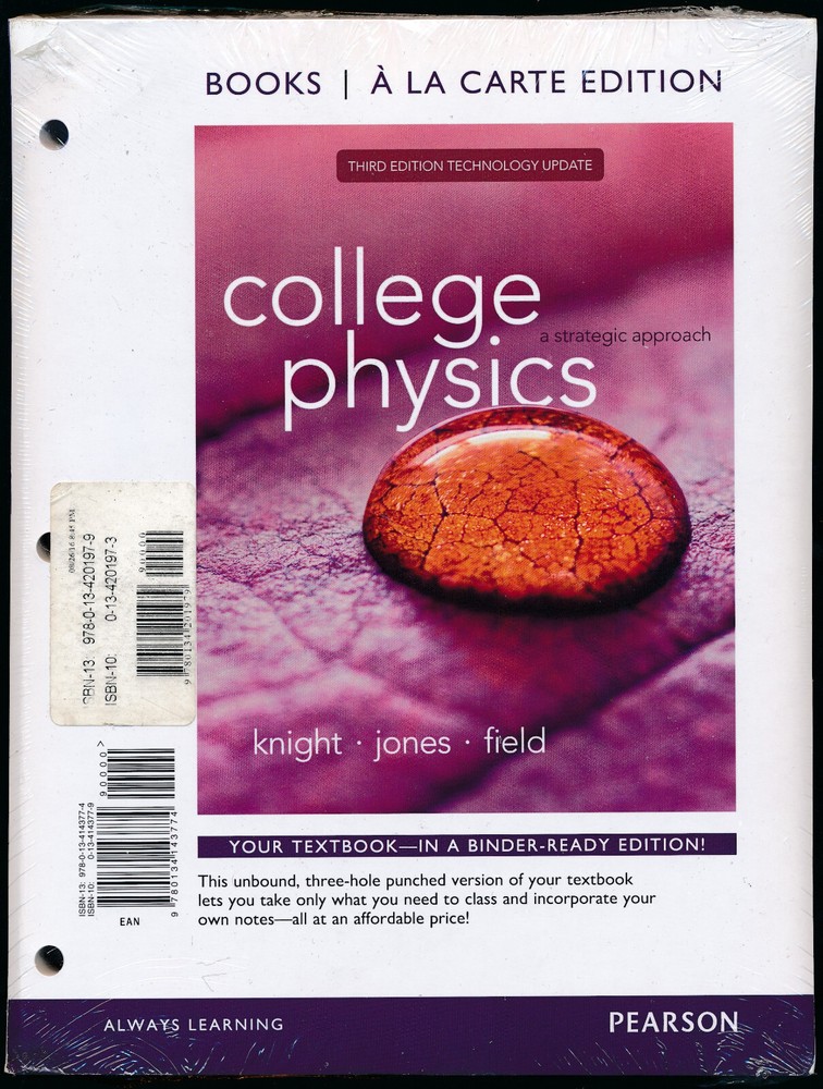 College Physics A Strategic Approach Knight w/ Workbooks, Mastering Access Code
