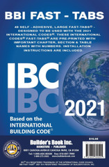 2021 International Building Code (IBC) Fast Tabs, Pamphlet, (Free Fast Shipping)