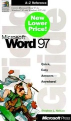 Microsoft Word 97 Field Guide – Stephen L Nelson – Book – Very Good