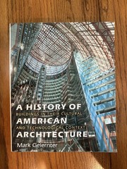 A History of American Architecture by Mark Gelernter (1999, Paperback) 1st Print