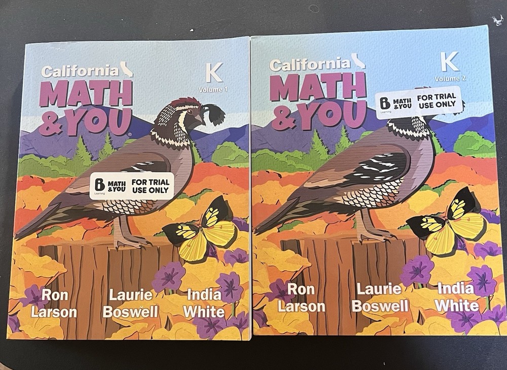 Math & You, California Edition, Kindergarten, Volumes 1-2, Student Edition 2025