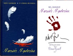 Neil Gaiman SIGNED AUTOGRAPHED Murder Mysteries HC 1st Edition 1st Print NEW