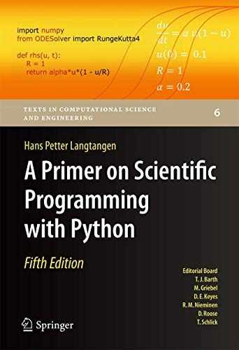 A Primer on Scientific – Hardcover, by Langtangen Hans Petter – Very Good