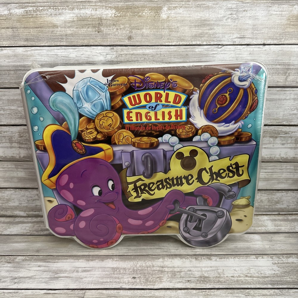 Disney’s World of English Treasure Chest Ingles Sin Barreras RARE Case Activity