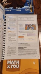 Math & You Grade 4, Volume 1 & 2 Ron Larson, Big Ideas Learning 6piece