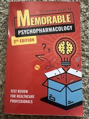 Memorable Psychopharmacology by Jonathan Heldt (2021, Trade Paperback)