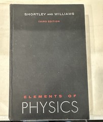 Elements of Physics Shortley Williams 3rd Edition 1963 Prentice Hall HC