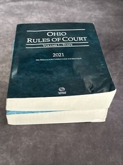 2021 Ohio Rules of Court Volumes I & II State And Federal Thomson Reuters