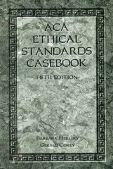 Aca Ethical Standards Casebook – Paperback, by Barbara Herlihy – Very Good
